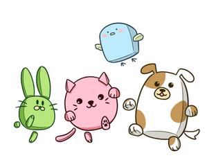 モリ　メメ (MoriMm)さんの春日丘動物病院（犬、猫、うさぎ、小鳥）のキャラクターデザインへの提案