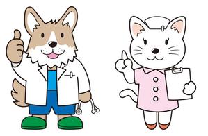 senjunamaco (snjnmc)さんの春日丘動物病院（犬、猫、うさぎ、小鳥）のキャラクターデザインへの提案
