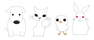 andy kim (andy_kim)さんの春日丘動物病院（犬、猫、うさぎ、小鳥）のキャラクターデザインへの提案