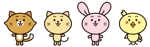 maruiさんの春日丘動物病院（犬、猫、うさぎ、小鳥）のキャラクターデザインへの提案