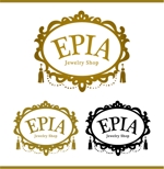 きよ (Yuria)さんの女性向けジュエリーショップサイト『EPIA』のロゴへの提案