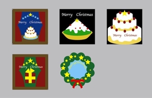 あるい (arui_0525)さんのクリスマスのシールデザイン依頼への提案