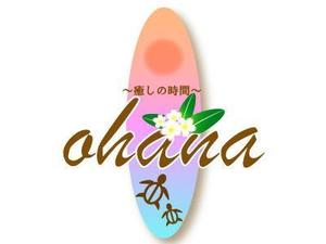 さんのリラクゼーションエステ　「癒しの時間～ohana～」の　ロゴへの提案