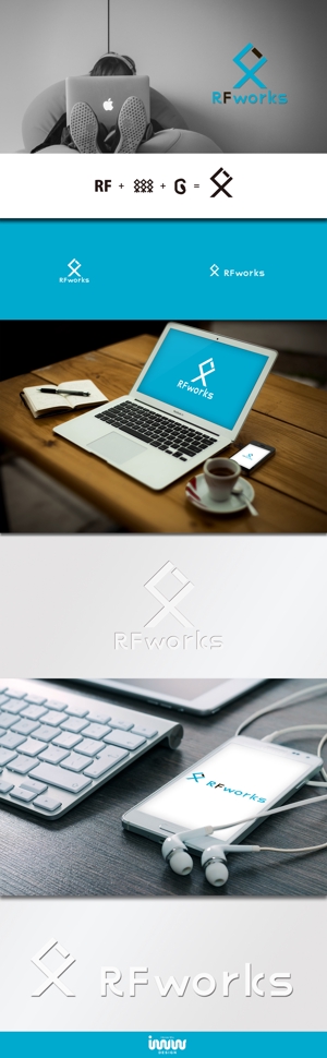iwwDESIGN (iwwDESIGN)さんの無線設計会社「株式会社アールエフワークス」のロゴへの提案