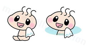 mana's illustration (design_sales)さんのクアアハウス岩滝のキャラクター「クアちゃん」のリデザインへの提案