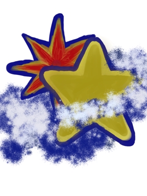 カリカリ４ (kakari4)さんの夢と希望を与える企業ロゴ「太陽と星のロゴ」への提案