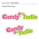 DESIGN DIVE (mstk0711)さんの「candy×holic」のロゴ作成への提案