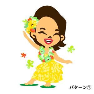 KG design (bassett)さんのフラダンス教室のキャラクターデザインへの提案