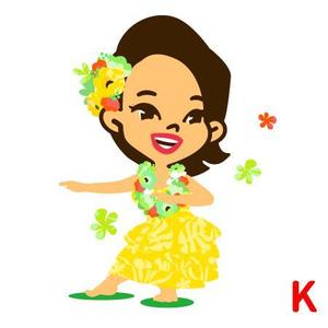 KG design (bassett)さんのフラダンス教室のキャラクターデザインへの提案