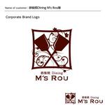 DESIGN DIVE (mstk0711)さんの「鉄板焼Dining　M's Rou」のロゴ作成への提案