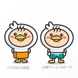 Jelly (Jelly)さんのクアアハウス岩滝のキャラクター「クアちゃん」のリデザインへの提案