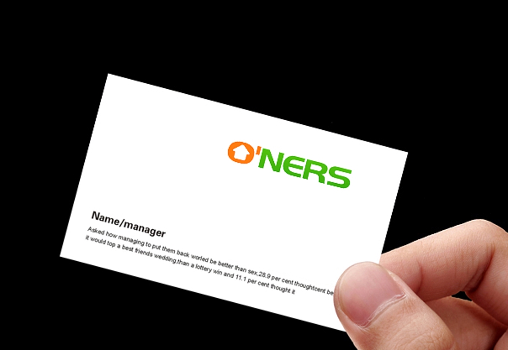 「O'NERS（オーナーズ）」のロゴ作成