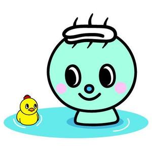 KEYTH (keythcreations)さんのクアアハウス岩滝のキャラクター「クアちゃん」のリデザインへの提案