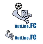 naka6 (56626)さんのトップレベルのサッカーチーム「OutLine.FC」のエンブレムとロゴへの提案