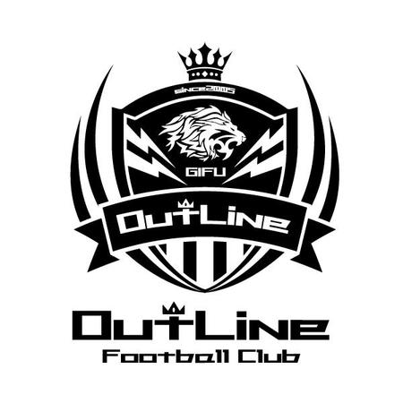 トップレベルのサッカーチーム Outline Fc のエンブレムとロゴの依頼 外注 ロゴ作成 デザインの仕事 副業 クラウドソーシング ランサーズ Id