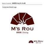 DESIGN DIVE (mstk0711)さんの「鉄板焼Dining　M's Rou」のロゴ作成への提案