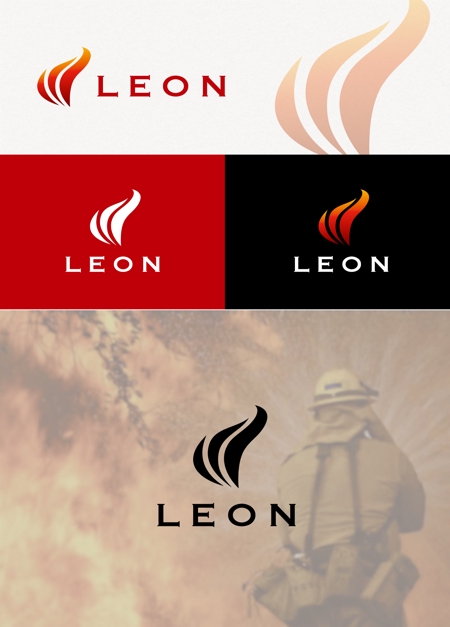 tanaka10 (tanaka10)さんの消防手袋専門ブランド"Leon"のロゴへの提案
