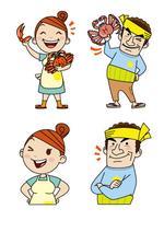 nakaco (nakaco)さんのサイトに使用するコミカルなイラスト制作依頼への提案