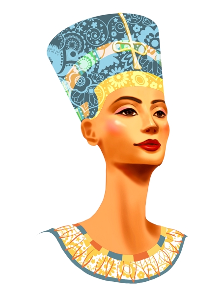 さんの事例 実績 提案 エジプトの王妃ネフェルティティ胸像のイラスト はじめまして ペイ子 クラウドソーシング ランサーズ
