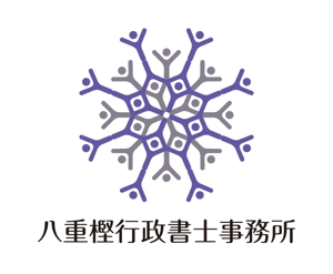 shin (shin)さんの【雪の結晶】をモチーフに行政書士事務所ロゴ作成への提案