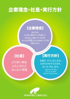 panni ()さんの企業理念のポスターデザイン への提案