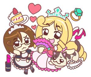 Shin-nosuke (Shin-nosuke)さんのお姫様・メイド・ネコのキャラクターデザインへの提案