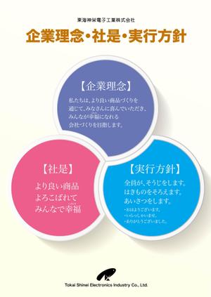 panni ()さんの企業理念のポスターデザイン への提案