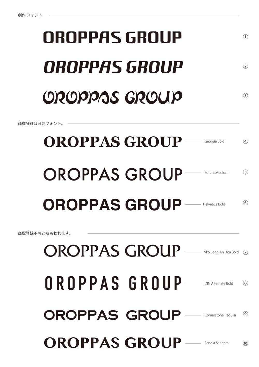 OROPPAS GROUP ロゴ