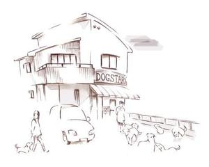 イラストレーター北山俊一 (kitayama_shun)さんの店舗外観の手書き風イラストへの提案