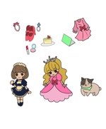 小野　りひと (licht410)さんのお姫様・メイド・ネコのキャラクターデザインへの提案