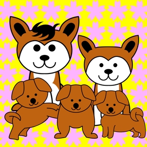 どんちゃん (donchan101)さんの秋田犬のイラスト　（ジャングル大帝レオ風で）への提案