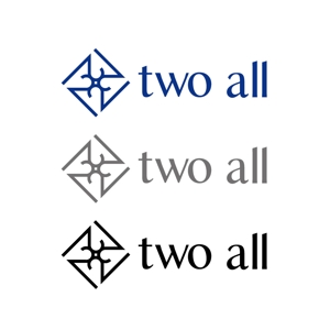 katu_design (katu_design)さんの会社ロゴ『2222 two all』への提案