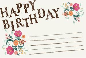 色彩設計 (shikisaisekkei)さんの誕生日用ポストカードのデザインへの提案