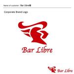 DESIGN DIVE (mstk0711)さんの「Bar Libre」のロゴ作成への提案
