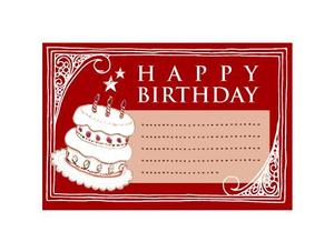 MOE. (moooe_111)さんの誕生日用ポストカードのデザインへの提案