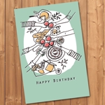 SMALL WEST GARDEN ()さんの誕生日用ポストカードのデザインへの提案