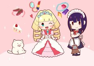 宮田 (miyata0529)さんのお姫様・メイド・ネコのキャラクターデザインへの提案