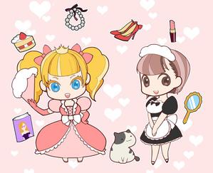ハル (hal666)さんのお姫様・メイド・ネコのキャラクターデザインへの提案
