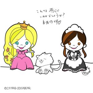 kusunei (soho8022)さんのお姫様・メイド・ネコのキャラクターデザインへの提案
