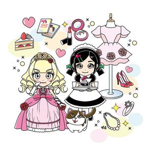 佐藤 のりえ (norie_satou)さんのお姫様・メイド・ネコのキャラクターデザインへの提案