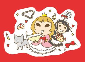 桜ハナ (hanamaru01)さんのお姫様・メイド・ネコのキャラクターデザインへの提案