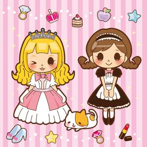 chiharu (masazaki0131)さんのお姫様・メイド・ネコのキャラクターデザインへの提案
