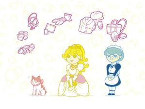 謎の虎竜王Ａ (toraryuou)さんのお姫様・メイド・ネコのキャラクターデザインへの提案