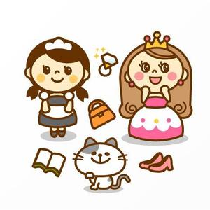 Jelly (Jelly)さんのお姫様・メイド・ネコのキャラクターデザインへの提案