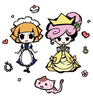 Lulu (pon_candyfish)さんのお姫様・メイド・ネコのキャラクターデザインへの提案