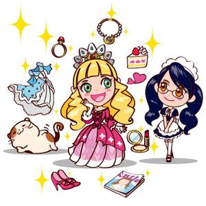 mamikaru (mamikaru)さんのお姫様・メイド・ネコのキャラクターデザインへの提案