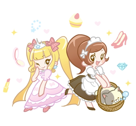 アキモト (akmt_mzr)さんのお姫様・メイド・ネコのキャラクターデザインへの提案