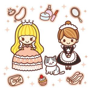 みずいろ (mizuiro77)さんのお姫様・メイド・ネコのキャラクターデザインへの提案