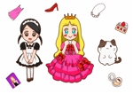 ｎ ()さんのお姫様・メイド・ネコのキャラクターデザインへの提案