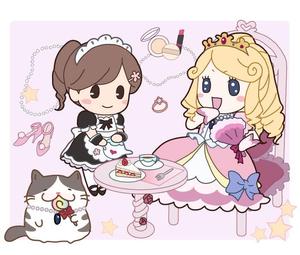 さんのお姫様・メイド・ネコのキャラクターデザインへの提案